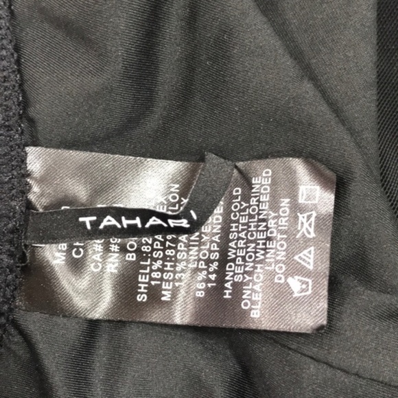 Tahari Surplice Wrap One-Piece Swimsuit - Picture 5 of 7